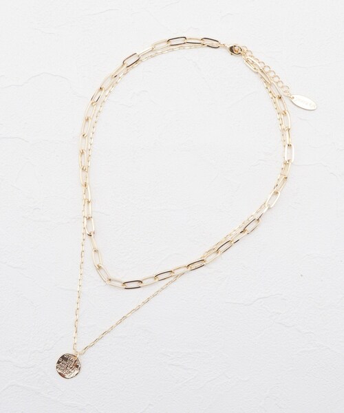 SHOO・LA・RUE（シューラルー）の「◆チェーン&丸プレートネックレス（ネックレス・レディース・シルバー/ゴールド・00）」の8枚目の写真