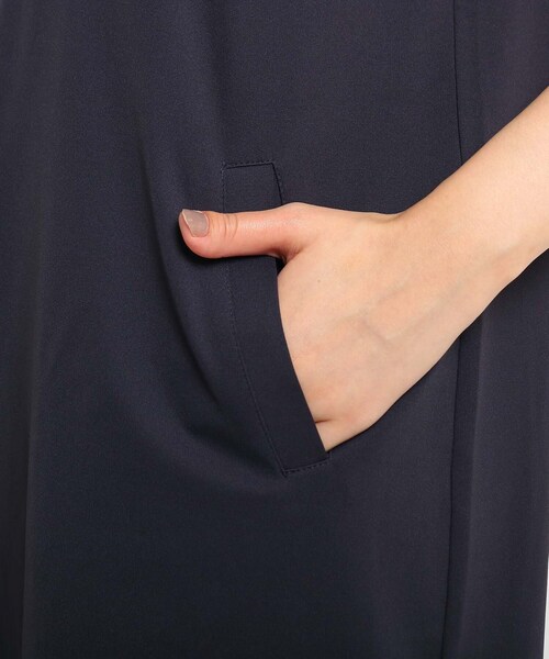 adabat（アダバット）の「◆ハーフジップ 半袖チュニック WEB限定サイズあり（チュニック・レディース・ダークネイビー/グレー系4・36/38/40/42）」の11枚目の写真