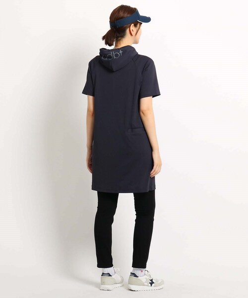 adabat（アダバット）の「◆ハーフジップ 半袖チュニック WEB限定サイズあり（チュニック・レディース・ダークネイビー/グレー系4・36/38/40/42）」の18枚目の写真