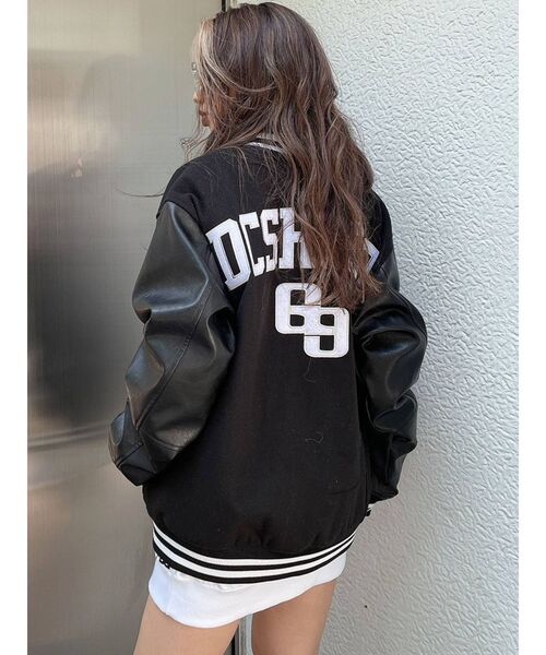 GYDA(ジェイダ)の「【WEB限定】GYDA×DC BACK LOGOスタジャン(ブルゾン・レディース・ブラック・FREE)」の3枚目の写真