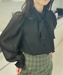 FREE'S MART | ◆シアースリーブボウタイブラウス(シャツ/ブラウス)