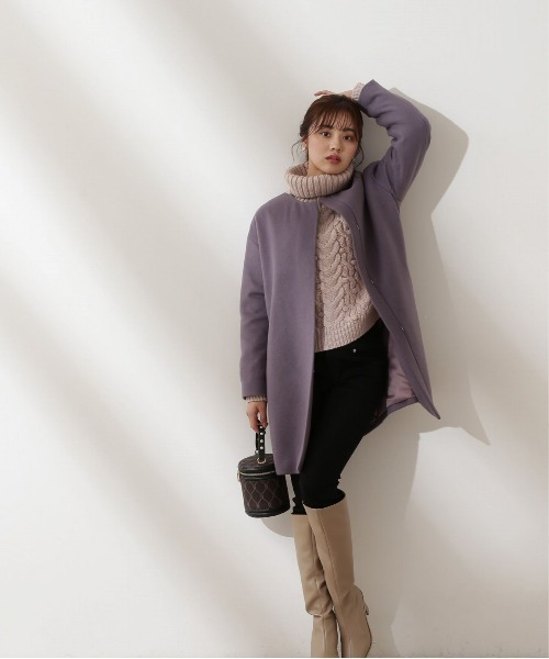 PROPORTION BODY DRESSING（プロポーションボディドレッシング）の「ローゲージショートニット / 1212270903（ニット/セーター・レディース・ピンク/ブラウン/ホワイト系その他/ライトグリーン・FREE）」の8枚目の写真