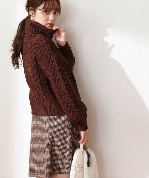 PROPORTION BODY DRESSING（プロポーションボディドレッシング）の「ローゲージショートニット / 1212270903（ニット/セーター・レディース・ピンク/ブラウン/ホワイト系その他/ライトグリーン・FREE）」の10枚目の写真