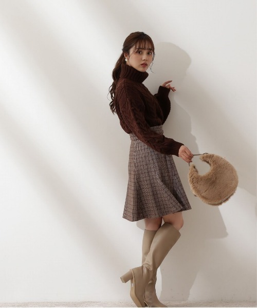 PROPORTION BODY DRESSING（プロポーションボディドレッシング）の「ローゲージショートニット / 1212270903（ニット/セーター・レディース・ピンク/ブラウン/ホワイト系その他/ライトグリーン・FREE）」の11枚目の写真