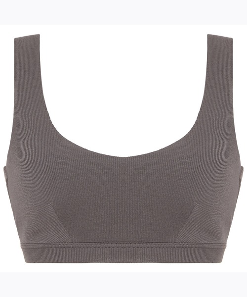 AMOSTYLE BY Triumph（アモスタイルバイトリンプ）の「【肌触りの良い綿混リブ素材を使用】AMOSTYLEシンプルナイトブラ コンフォートタッチ AMST1363 N-Top4 JX（ナイトブラ・レディース・ライラック/グレー・L/LL/M）」の2枚目の写真