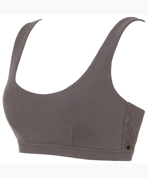 AMOSTYLE BY Triumph（アモスタイルバイトリンプ）の「【肌触りの良い綿混リブ素材を使用】AMOSTYLEシンプルナイトブラ コンフォートタッチ AMST1363 N-Top4 JX（ナイトブラ・レディース・ライラック/グレー・L/LL/M）」の9枚目の写真