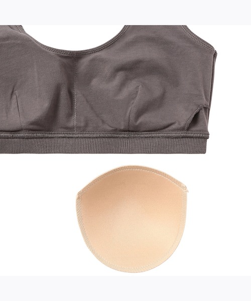 AMOSTYLE BY Triumph（アモスタイルバイトリンプ）の「【肌触りの良い綿混リブ素材を使用】AMOSTYLEシンプルナイトブラ コンフォートタッチ AMST1363 N-Top4 JX（ナイトブラ・レディース・ライラック/グレー・L/LL/M）」の10枚目の写真