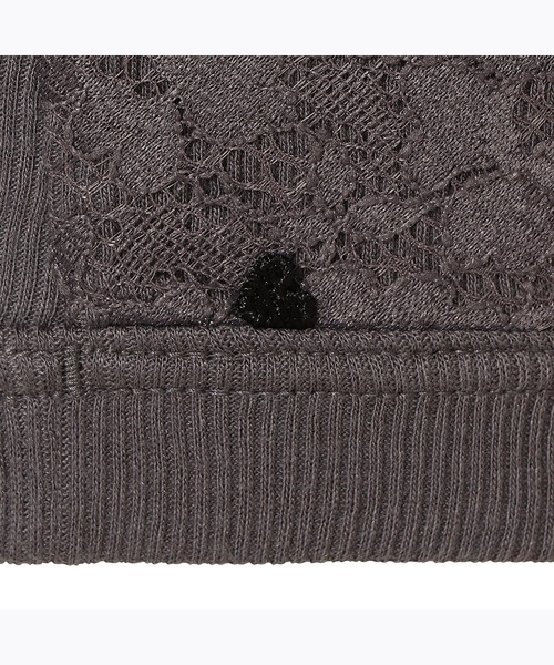 AMOSTYLE BY Triumph（アモスタイルバイトリンプ）の「【肌触りの良い綿混リブ素材を使用】AMOSTYLEシンプルナイトブラ コンフォートタッチ AMST1363 N-Top4 JX（ナイトブラ・レディース・ライラック/グレー・L/LL/M）」の3枚目の写真