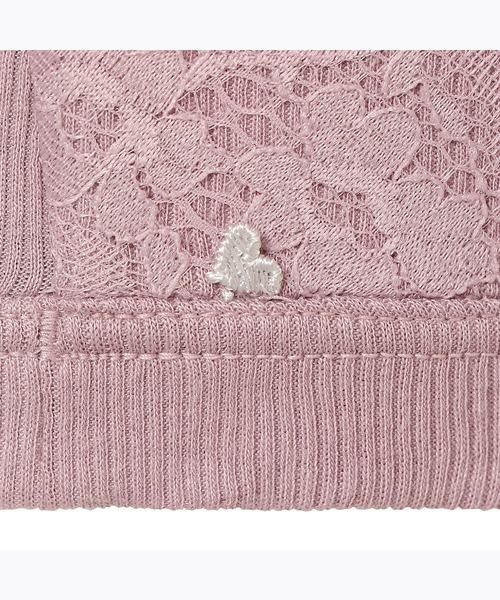 AMOSTYLE BY Triumph（アモスタイルバイトリンプ）の「【肌触りの良い綿混リブ素材を使用】AMOSTYLEシンプルナイトブラ コンフォートタッチ AMST1363 N-Top4 JX（ナイトブラ・レディース・ライラック/グレー・L/LL/M）」の8枚目の写真