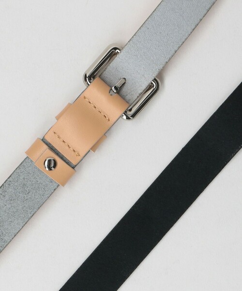 ajew（エジュー）の「＜ajew＞レザー ストラップ ショルダー（スマホグッズ・レディース・オリーブ/ブラック・FREE）」の3枚目の写真