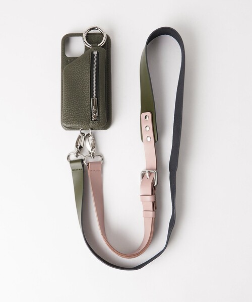 ajew（エジュー）の「＜ajew＞レザー ストラップ ショルダー（スマホグッズ・レディース・オリーブ/ブラック・FREE）」の16枚目の写真