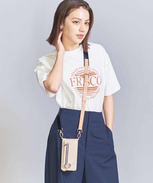 ajew（エジュー）の「＜ajew＞レザー ストラップ ショルダー（スマホグッズ・レディース・オリーブ/ブラック・FREE）」の8枚目の写真