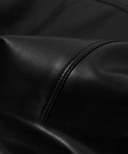 aimoha（アイモハ）の「フェイクレザージャケット（ライダースジャケット・レディース・ブラック・SMALL/MEDIUM/LARGE）」の11枚目の写真