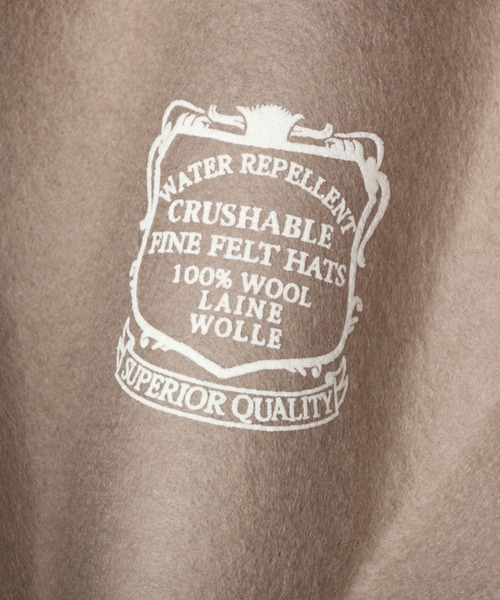 BABYLONE（バビロン）の「【BenelliMontacone】＜別注＞WOOLHAT（ハット・レディース・ベージュ/サンドグレー・FREE）」の9枚目の写真