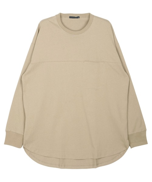 jiggys shop(ジギーズショップ)の「USAコットン ロンT オーバーサイズ 無地 長袖Tシャツ(Tシャツ/カットソー・メンズ・オフホワイト/ベージュ/ネイビー/ブラック/ミックスグレー/ダークグリーン・LARGE/X-LARGE/MEDIUM)」の13枚目の写真