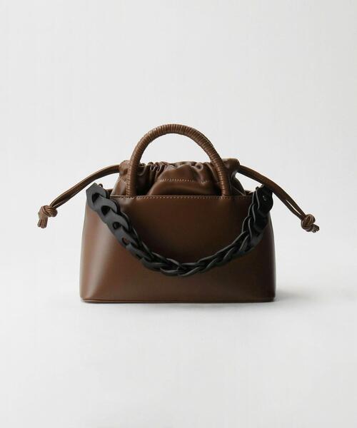 BEAUTY&YOUTH UNITED ARROWS（ビューティーアンドユースユナイテッドアローズ）の「ドロスト ロールハンドル バッグ-2WAY-（ショルダーバッグ・レディース・ダークグリーン/ブラウン・FREE）」の8枚目の写真