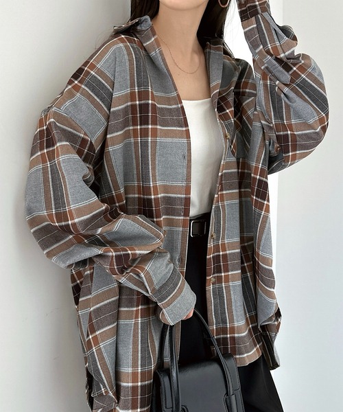 ENDS and MEANS チェック柄シャツ M ジェシー チェック オーバーサイズシャツ | ニュージェントル