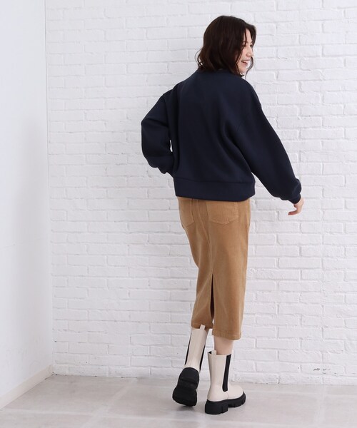 SHOO・LA・RUE(シューラルー)の「◆ストレッチコーデュロイ ナロースカート(スカート・レディース・ダークオレンジ/ブラック/グレー系その他/ベージュ・02/03/04)」の17枚目の写真