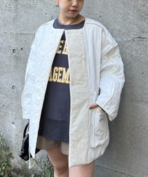 CIAOPANIC | 【CPC SCAMP】キルティングブルゾン(ノーカラーコート)