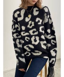 EMODA | フラッフィーレオパードニット(ニット/セーター)
