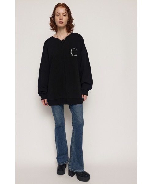 SLY(スライ)の「2WAY PHOTO SW TOPS 2ウェイ フォト スウェット トップス トレーナー(スウェット・レディース・オフホワイト/ブラック/グレー・FREE)」の17枚目の写真