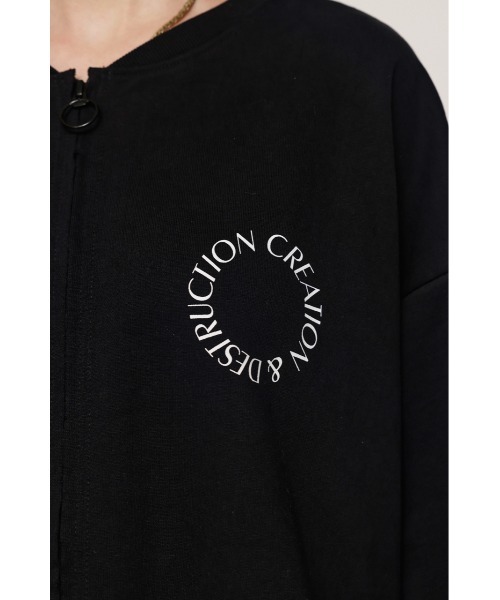 SLY(スライ)の「2WAY PHOTO SW TOPS 2ウェイ フォト スウェット トップス トレーナー(スウェット・レディース・オフホワイト/ブラック/グレー・FREE)」の22枚目の写真