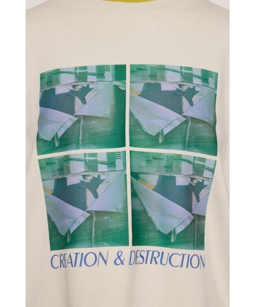 SLY(スライ)の「2WAY PHOTO SW TOPS 2ウェイ フォト スウェット トップス トレーナー(スウェット・レディース・オフホワイト/ブラック/グレー・FREE)」の14枚目の写真