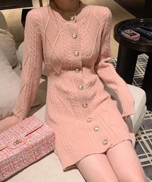 YUGA Aライン ミニニットワンピース