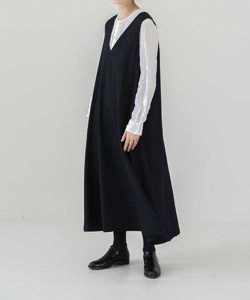 かぐれ（カグレ）の「ウールフラノAラインワンピース