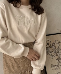 apres jour clair | 【apres jour clair】ロゴ刺繍スウェット【ZOZOTOWN限定アイテム】(スウェット)