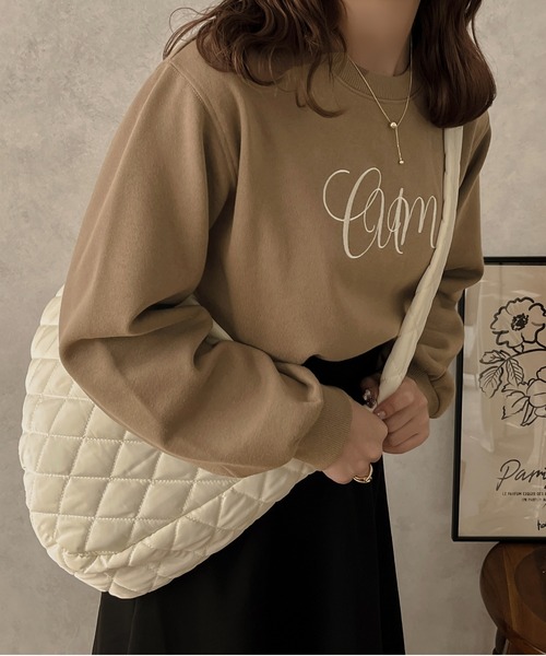 apres jour clair(アプレジュールクレア)の「【apres jour clair】ロゴ刺繍スウェット【ZOZOTOWN限定アイテム】(スウェット・レディース・アイボリー/モカ・X-LARGE/フリー)」の11枚目の写真