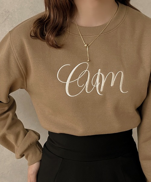 apres jour clair(アプレジュールクレア)の「【apres jour clair】ロゴ刺繍スウェット【ZOZOTOWN限定アイテム】(スウェット・レディース・アイボリー/モカ・X-LARGE/フリー)」の14枚目の写真
