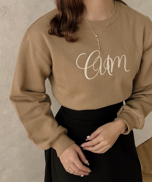 apres jour clair(アプレジュールクレア)の「【apres jour clair】ロゴ刺繍スウェット【ZOZOTOWN限定アイテム】(スウェット・レディース・アイボリー/モカ・X-LARGE/フリー)」の12枚目の写真
