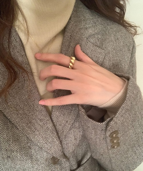 DAY CLOSET（デイ クローゼット）の「レディース モヘア風タートルネックリブニットセーター（ニット/セーター・レディース・ベージュ/ブラック・ONE SIZE）」の8枚目の写真