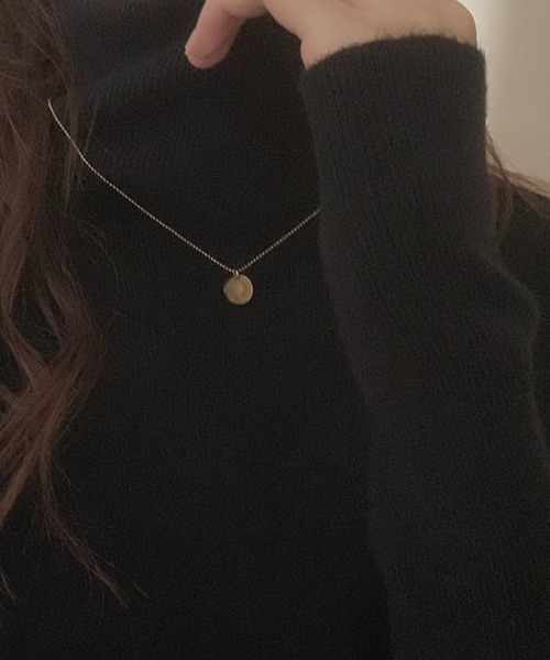 DAY CLOSET（デイ クローゼット）の「レディース モヘア風タートルネックリブニットセーター（ニット/セーター・レディース・ベージュ/ブラック・ONE SIZE）」の12枚目の写真