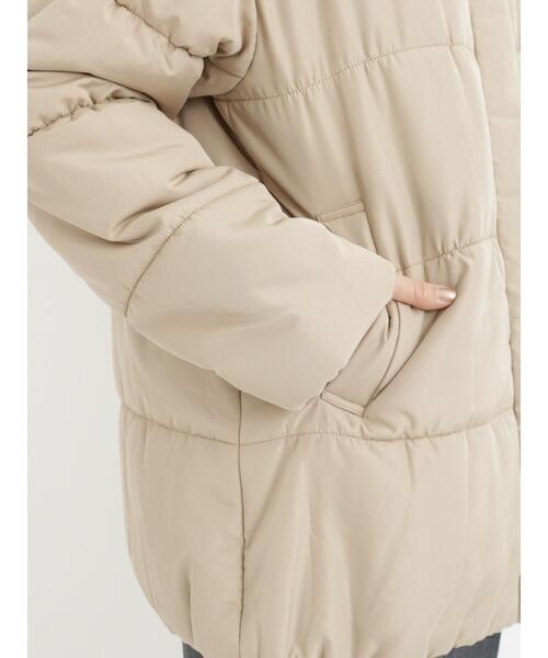 Samansa Mos2 blue（サマンサモスモスブルー）の「マルチスタイル中綿コート（その他アウター・レディース・ブラック/ベージュ/ネイビー/ライトベージュ・MEDIUM/LARGE）」の16枚目の写真