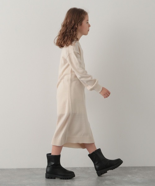 GLOBAL WORK（グローバルワーク）の「ケーブルニットセットワンピース/124977（ワンピース・キッズ・ライトブルー/ブラウン/オフホワイト・100cm/130cm/140cm/160cm/150cm/120cm/110cm）」の12枚目の写真