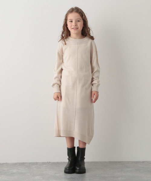 GLOBAL WORK（グローバルワーク）の「ケーブルニットセットワンピース/124977（ワンピース・キッズ・ライトブルー/ブラウン/オフホワイト・100cm/130cm/140cm/160cm/150cm/120cm/110cm）」の13枚目の写真