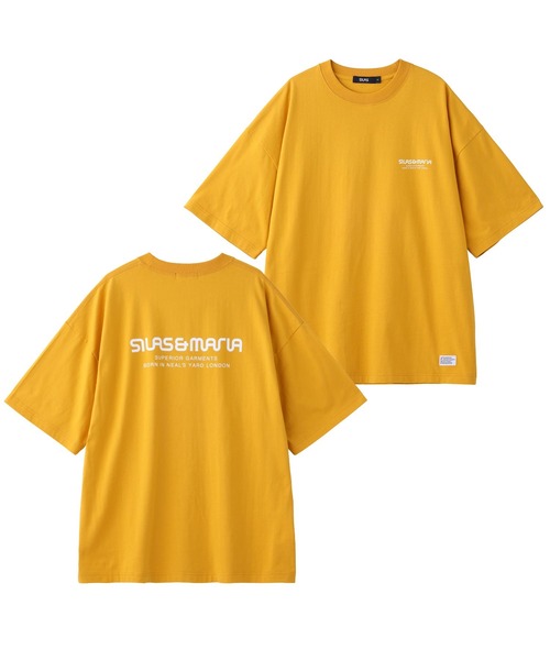 SILAS(サイラス)の「SILAS AND MARIA LOGO WIDE S/S TEE(Tシャツ/カットソー・メンズ・ブルー/ブラック/ホワイト/グリーン/パープル/イエロー/チャコール・M/L/XL)」の1枚目の写真