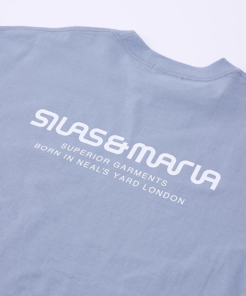 SILAS(サイラス)の「SILAS AND MARIA LOGO WIDE S/S TEE(Tシャツ/カットソー・メンズ・ブルー/ブラック/ホワイト/グリーン/パープル/イエロー/チャコール・M/L/XL)」の12枚目の写真