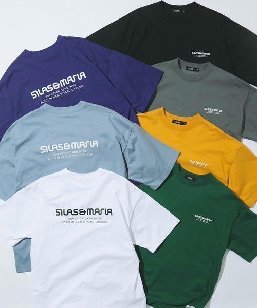 SILAS(サイラス)の「SILAS AND MARIA LOGO WIDE S/S TEE(Tシャツ/カットソー・メンズ・ブルー/ブラック/ホワイト/グリーン/パープル/イエロー/チャコール・M/L/XL)」の17枚目の写真
