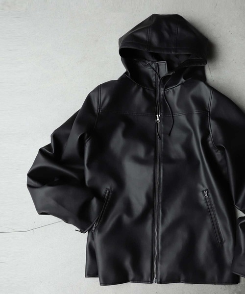 antiqua(アンティカ)の「軽量で丈夫!ラフに着られるヴィ―ガンレザージャケット(ライダースジャケット・レディース・ブラック・M/L)」の15枚目の写真