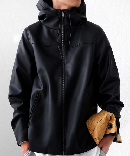 antiqua(アンティカ)の「軽量で丈夫!ラフに着られるヴィ―ガンレザージャケット(ライダースジャケット・レディース・ブラック・M/L)」の18枚目の写真