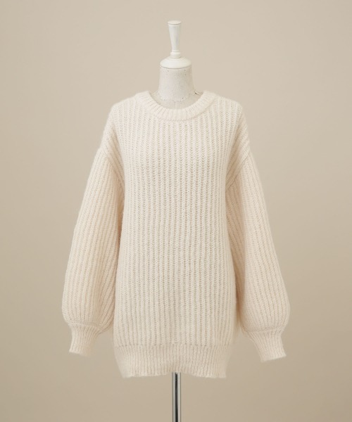 NANO universe（ナノユニバース）の「LB.04/WEB限定 前後2WAYニット（カーディガン/ボレロ・レディース・オフホワイト/フューシャピンク/ミント・FREE）」の21枚目の写真