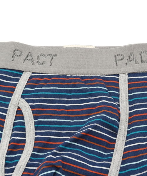 PACT(パクト)の「Men's Boxer Brief-Beach Blanket Stripe メンズ・ボクサーブリーフ(ブリーフ・メンズ・ストライプ・L/S/M)」の3枚目の写真