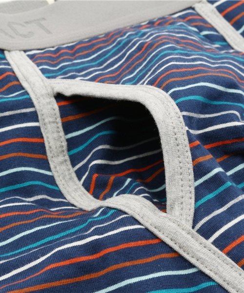 PACT(パクト)の「Men's Boxer Brief-Beach Blanket Stripe メンズ・ボクサーブリーフ(ブリーフ・メンズ・ストライプ・L/S/M)」の6枚目の写真