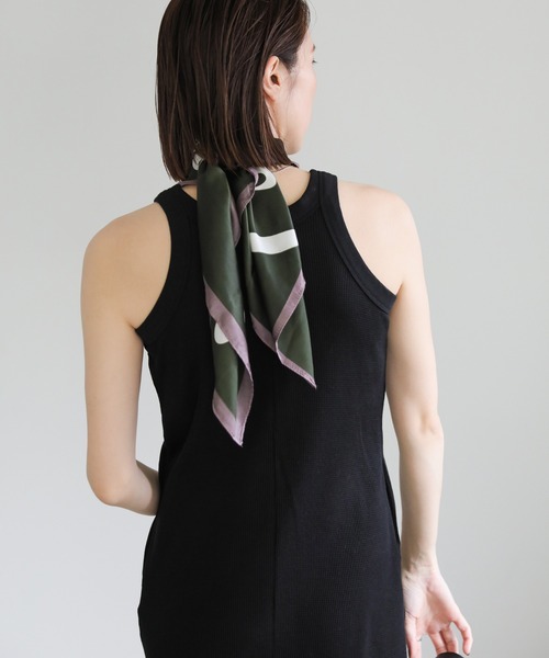 select MOCA(セレクトモカ)の「アメリカンスリーブサーマルワンピース(ワンピース・レディース・ブラック/ライトグレー・FREE)」の7枚目の写真