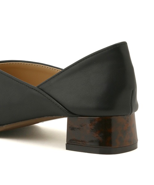 ROPE' PICNIC（ロペピクニック）の「スクエアトゥセンターシーム甲深バブーシュ（パンプス・レディース・ブラック/ゴールド系その他2/キナリ・25.0cm/24.5cm/23.0cm/24.0cm/23.5cm）」の7枚目の写真