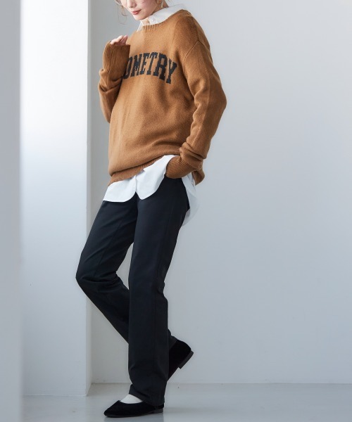 SMILE LAND（スマイルランド）の「大きいサイズ すごのびストレッチツイルストレートパンツ（チノパンツ・レディース・ブラック・76/92/122/98/80/84/73/106/88/96/114）」の11枚目の写真