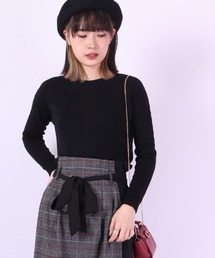 je crois soi シンプルニットプルオーバー
